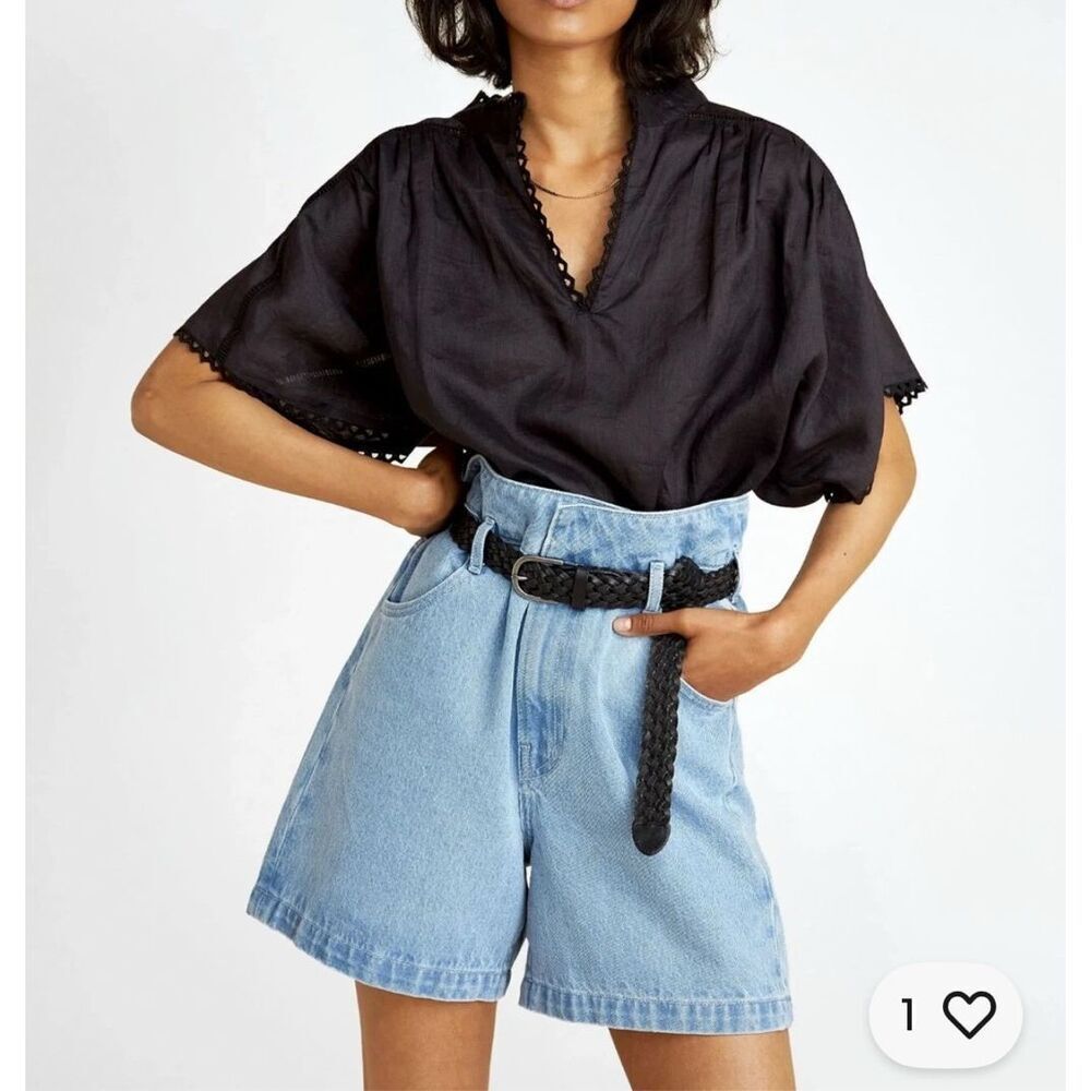Les Coyotes de Paris Jonah cotton shorts sz 36 sz 8 NWT Belt NOT included
